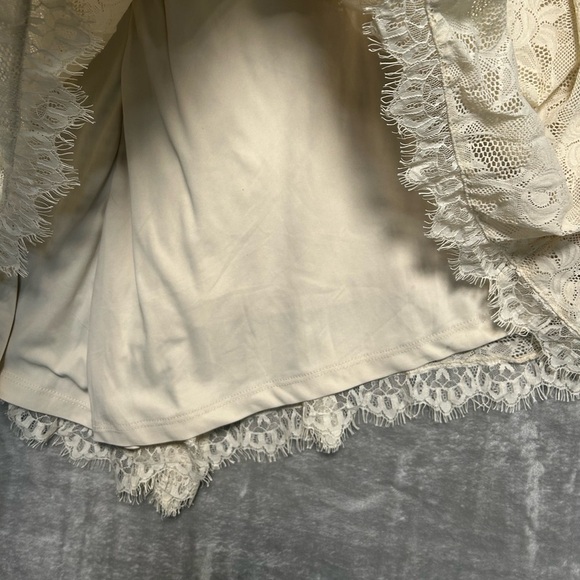 Torrid Lace Cap Sleeve Mini Dress Women’s 16 Beige - Picture 5 of 8